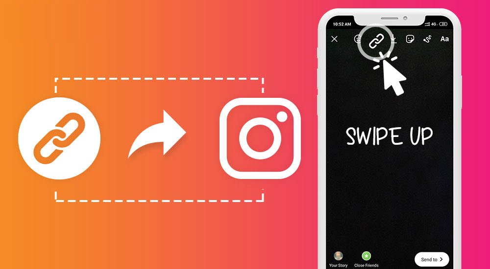 Instagram Swipe-up 